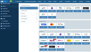 Deposit and Withdrawal Options